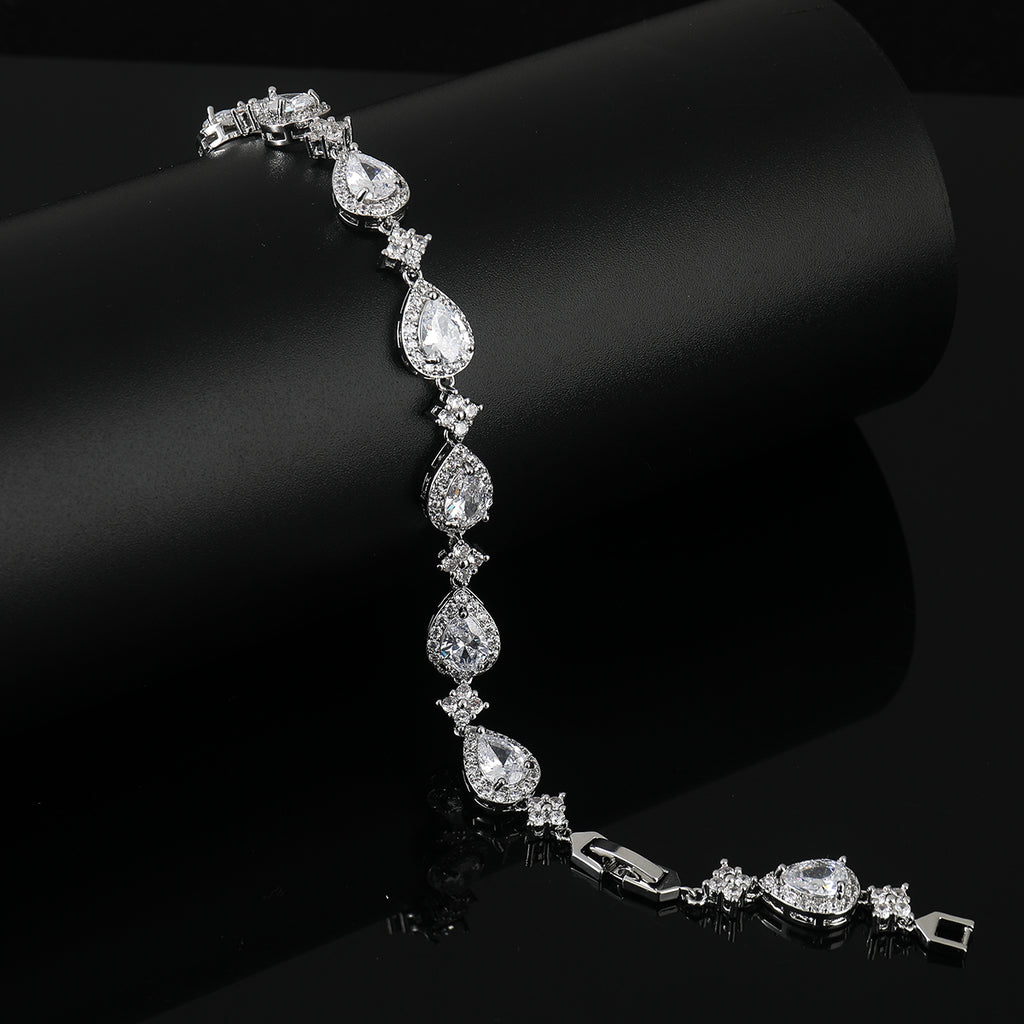 Drop-shaped Tennis Bracelet