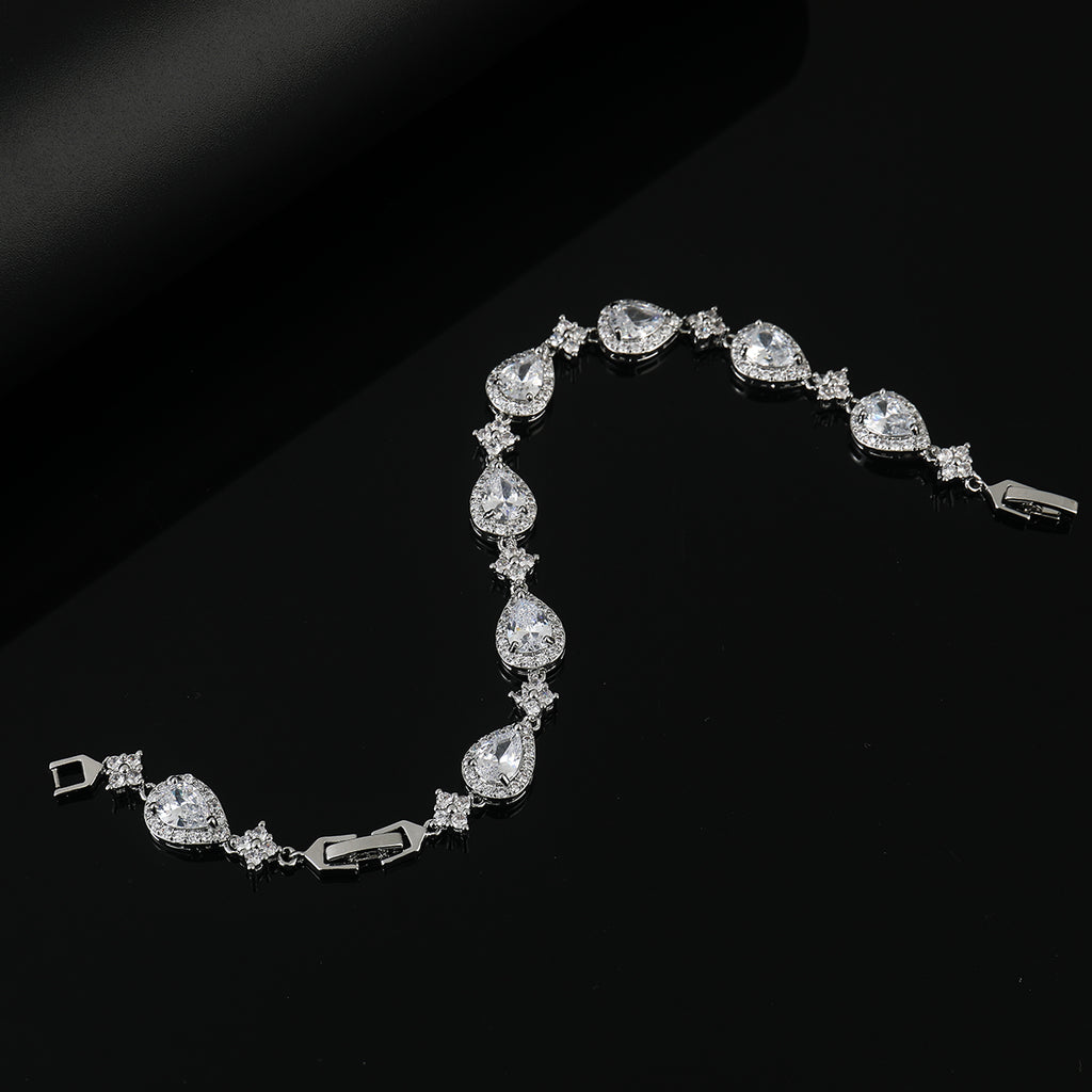 Drop-shaped Tennis Bracelet