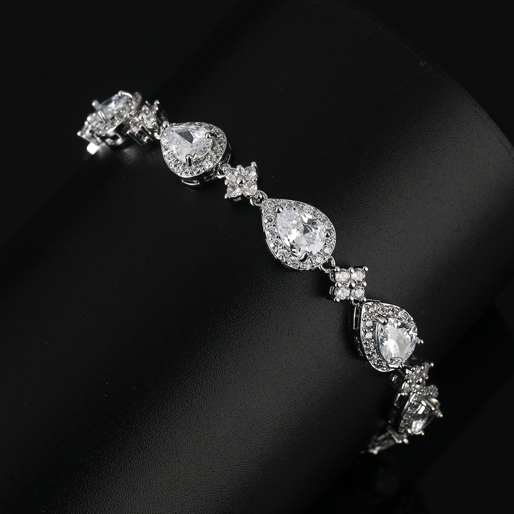 Drop-shaped Tennis Bracelet