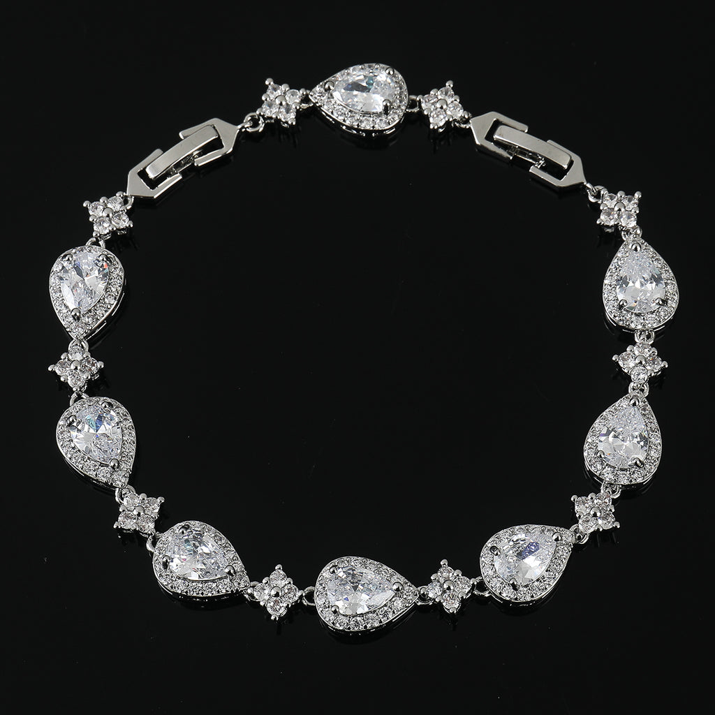 Drop-shaped Tennis Bracelet