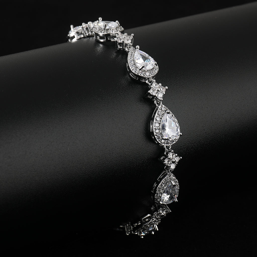 Drop-shaped Tennis Bracelet